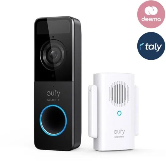 Eufy Video Doorbell 1080p (Battery-Powered) - Black